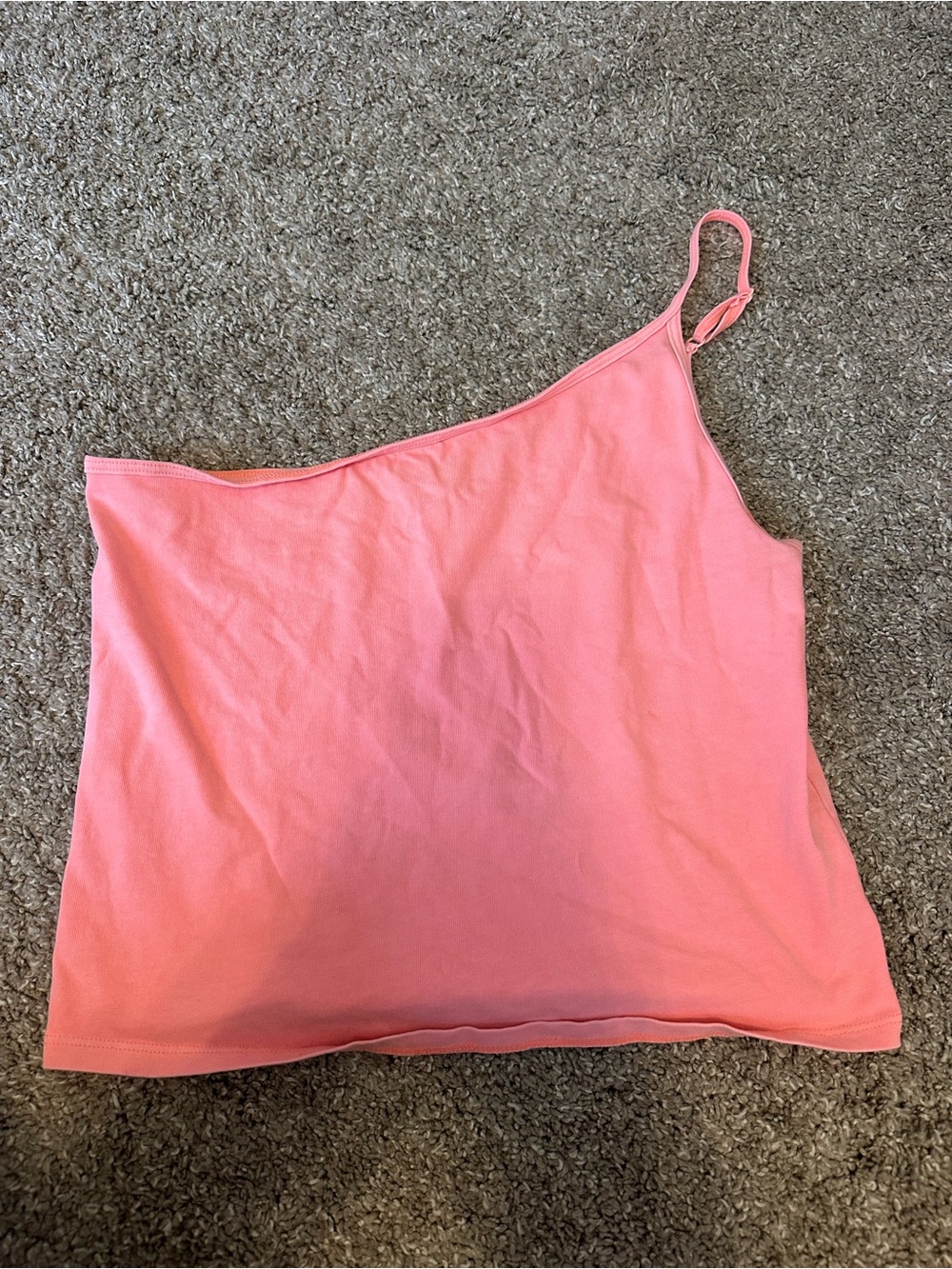 Pink One-Shoulder Tank Top - Women American Eagle